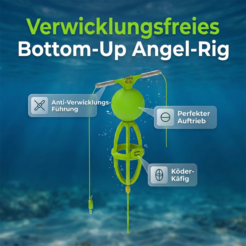 🎣🐟 Bottom-Up Futterkorb-System