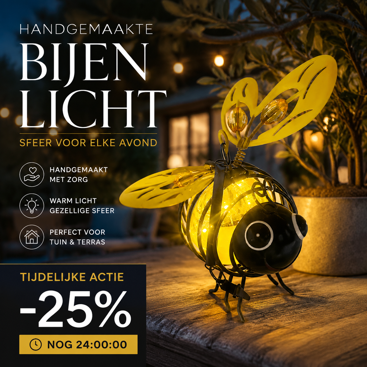 50% RABATT ☀️🐝  Solar Schmetterlingsleuchte